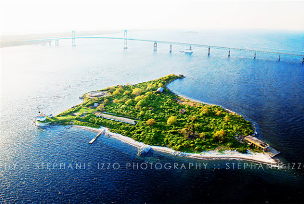 Rose Island - Aerial View