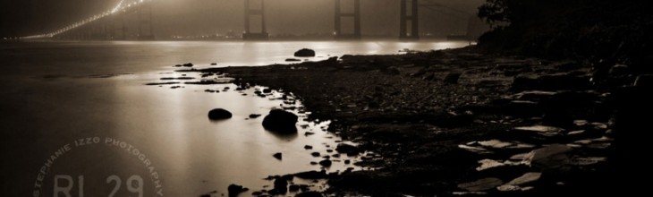 Newport Bridge At Midnight
